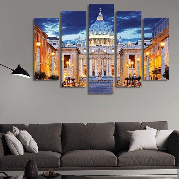 Basilica Papale Di San Pietro – Nature Canvas Wall Art