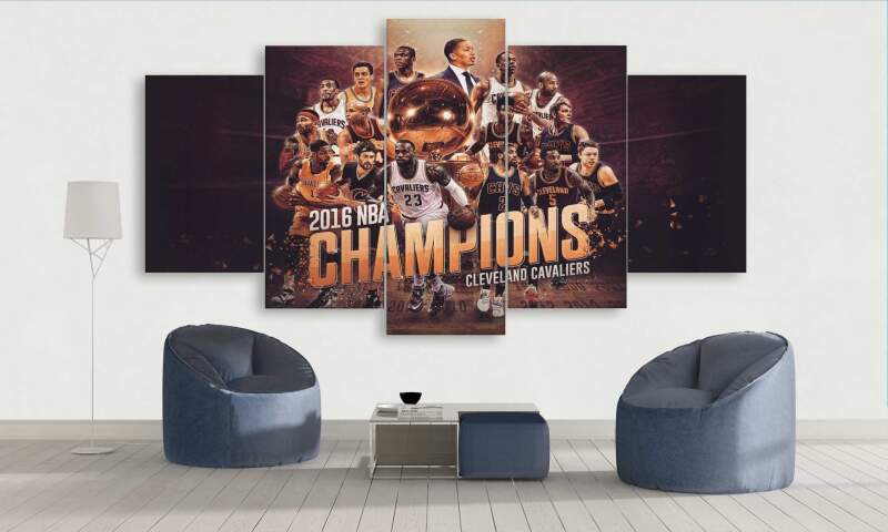 Basketball Champion Cavaliers – Sport Canvas Wall Art
