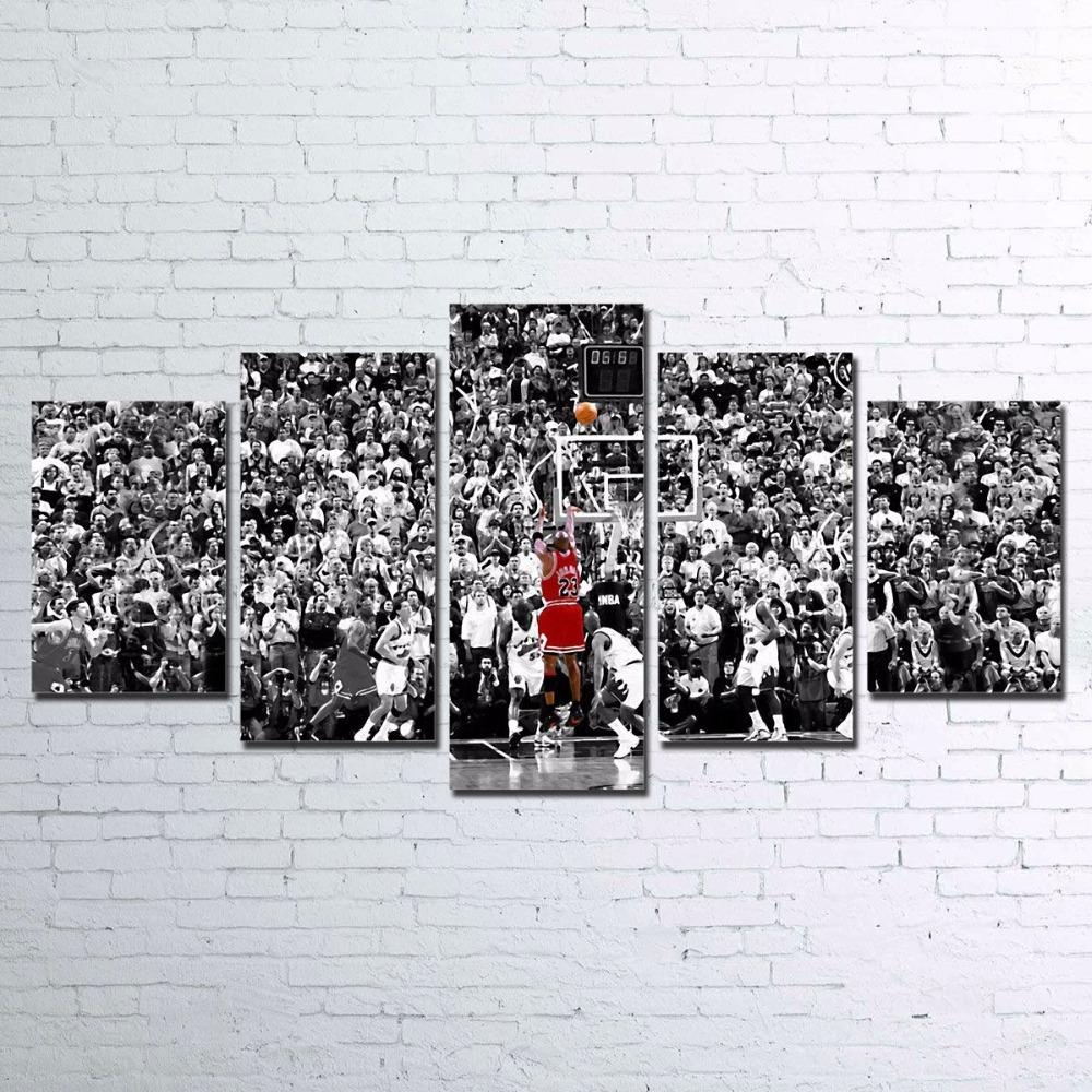 Basketball Characters Stadium – Sport Canvas Wall Art