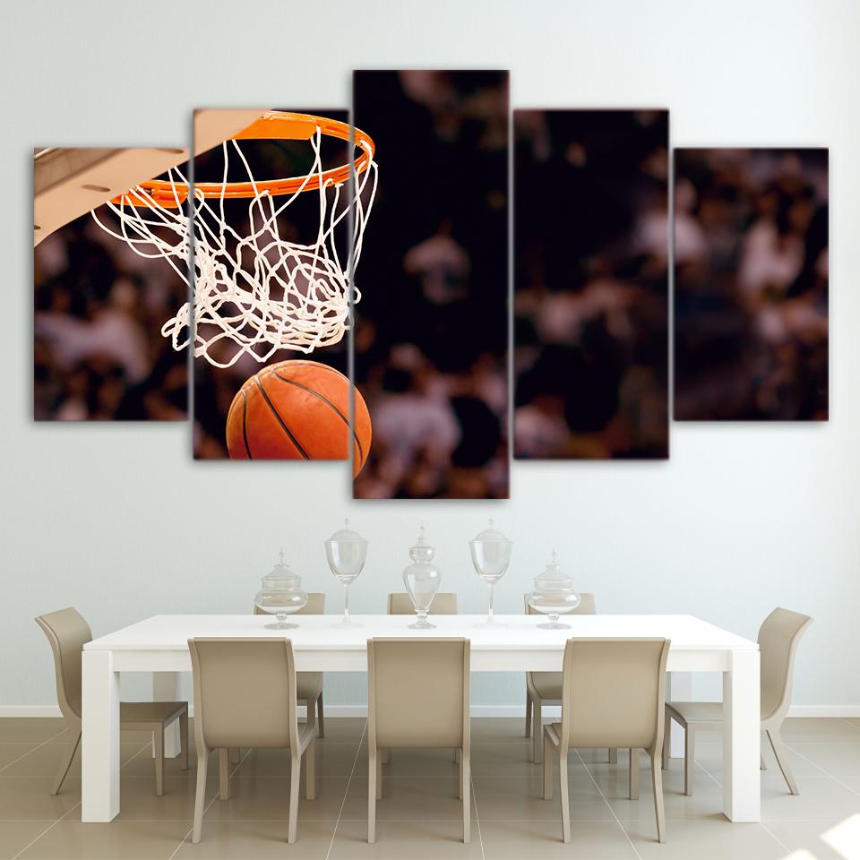 Basketball Circle 1 – Sport Canvas Wall Art