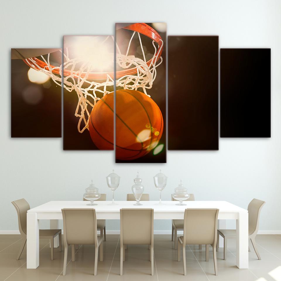Basketball Circle 2 – Sport Canvas Wall Art