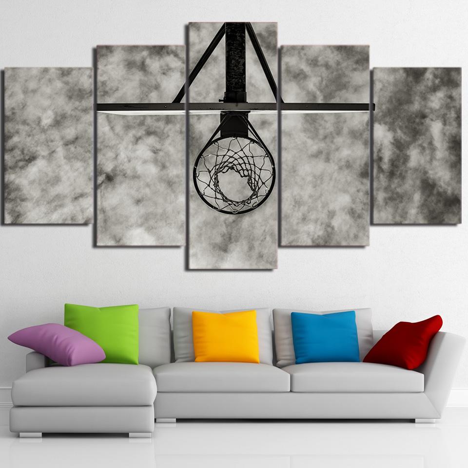 Basketball Circle – Sport Canvas Wall Art