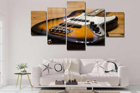 Bass Guitar – Music Canvas Wall Art