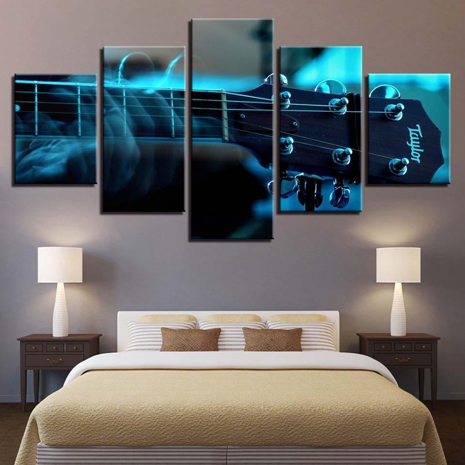 Bass Guitar Neck Tuner Musical Instrument – Music Canvas Wall Art