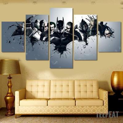 Batman And Villains Movie Canvas Wall Art
