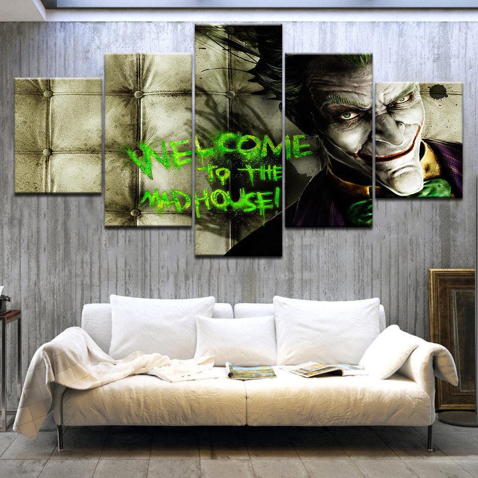 Batman Arkham Asylum Dark Knight Joker – Dc Canvas Wall Art