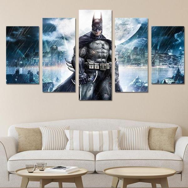 Batman Inspired Moon – Dc Canvas Wall Art