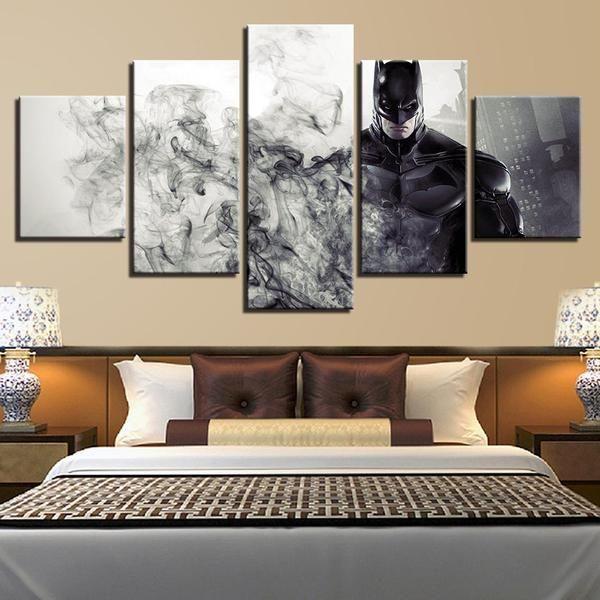 Batman Inspired Smoke 1 – Dc Canvas Wall Art