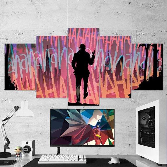 Batman Joker Laugh 02 – Dc Canvas Wall Art