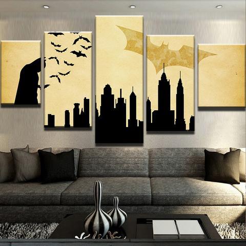 Batman Silhouette – Dc Canvas Wall Art