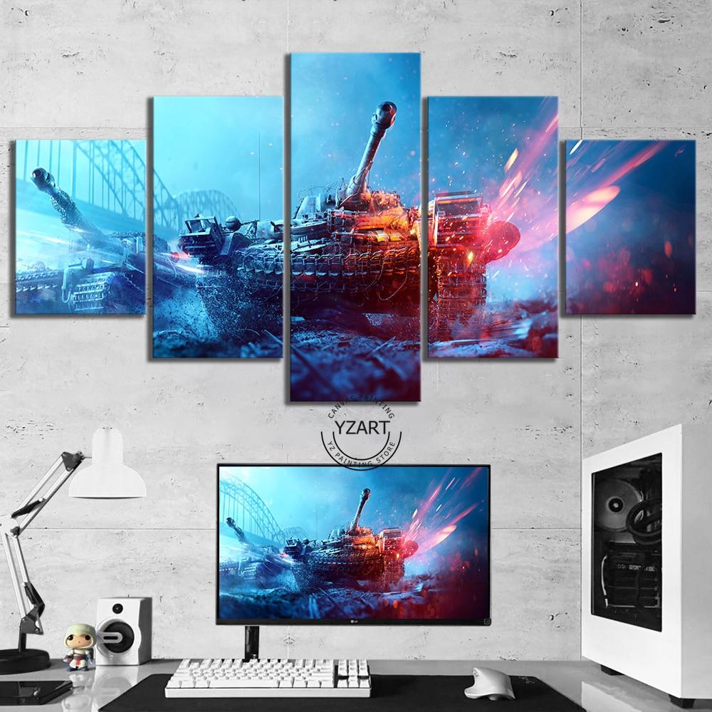 Battlefield 5 Tanks Gaming – Canvas Wall Art