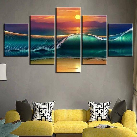Beach Coastal Ocean Nautical – Nature Canvas Wall Art
