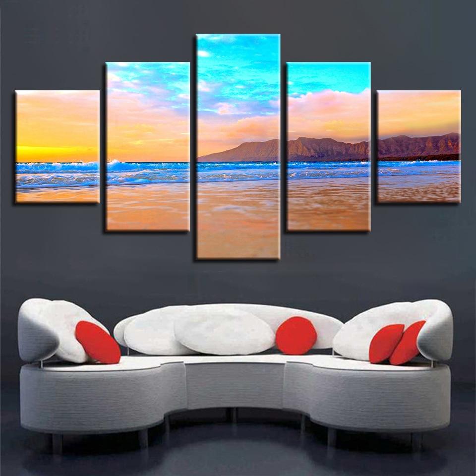 Beach Mountain Beautiful – Space Canvas Wall Art