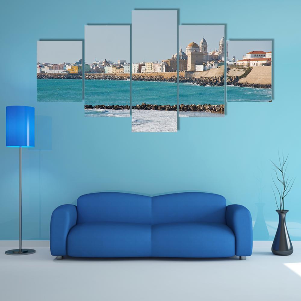 Beach Of Cadiz In Andalucia – Nature Canvas Wall Art