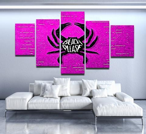 Beach Please – Abstract Canvas Wall Art