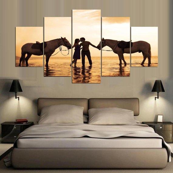 Beach Ride Horse – Nature Canvas Wall Art
