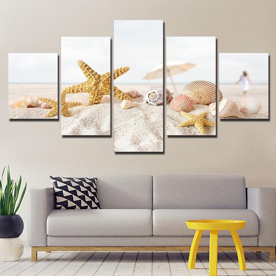 Beach Shell Holiday – Space Canvas Wall Art