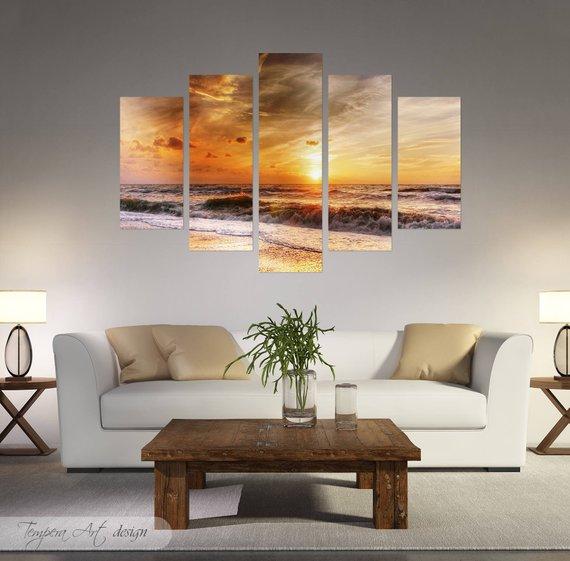 Beach Sunset 3 – Nature Canvas Wall Art