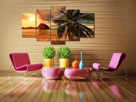 Beach Sunset 4 – Nature Canvas Wall Art