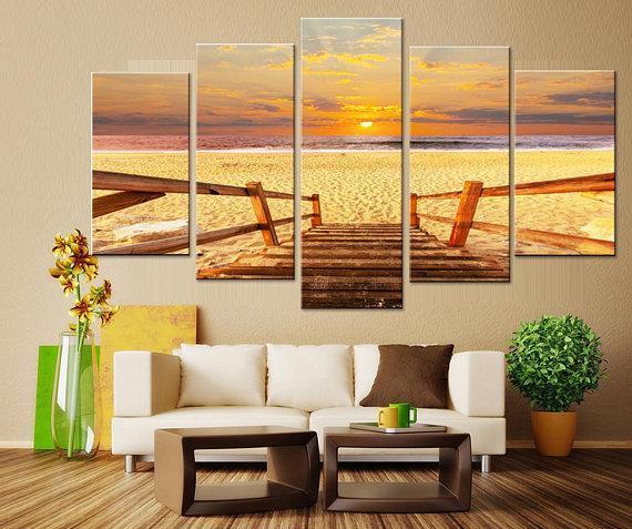 Beach Walk Ocean – Nature Canvas Wall Art
