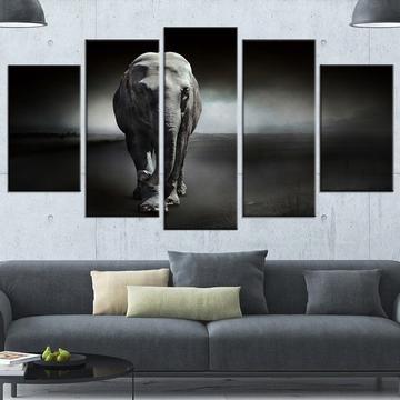 Beautified Elephant – Animal Canvas Wall Art