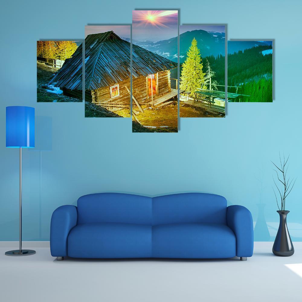 Beautiful Alpine Peaks – Nature Canvas Wall Art
