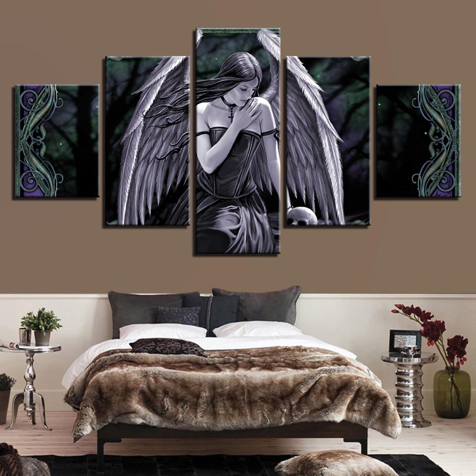 Beautiful Angle Girl 2 – Abstract Canvas Wall Art