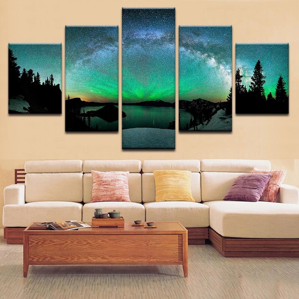 Beautiful Aurora Boreal – Nature Canvas Wall Art