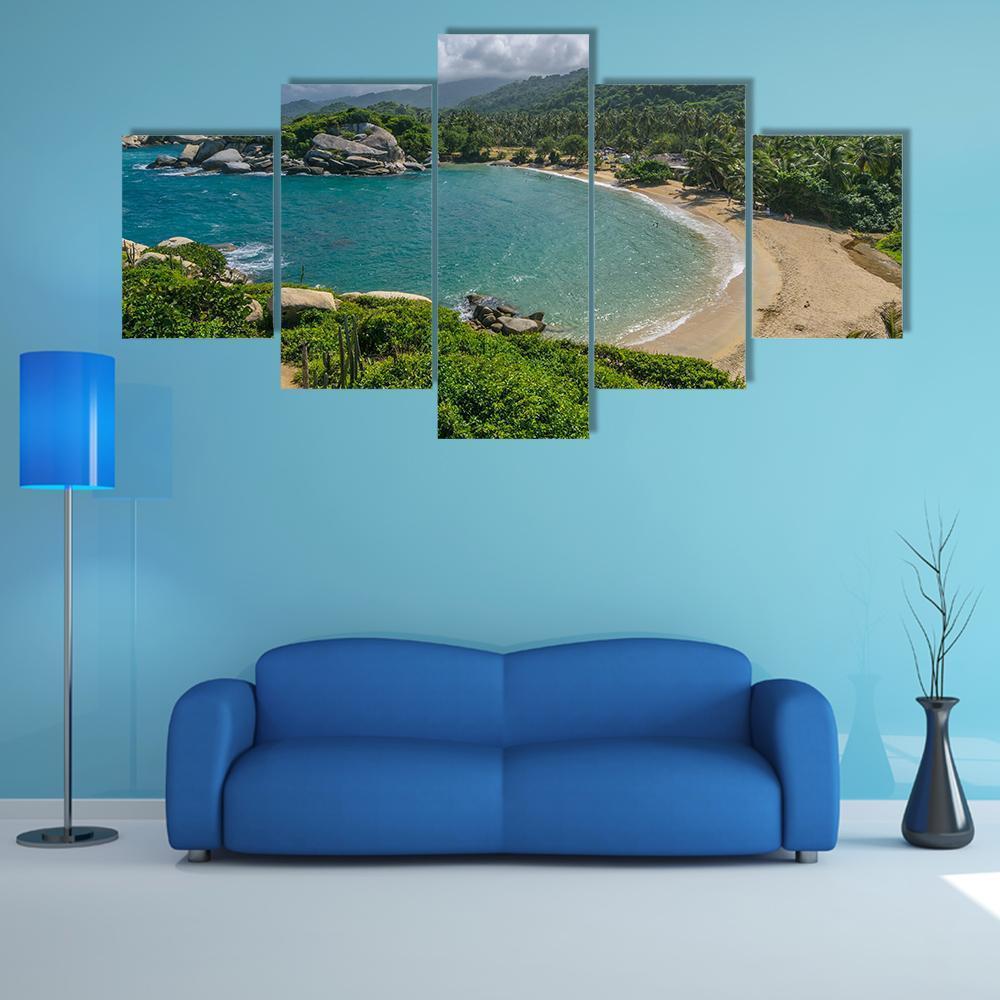 Beautiful Beach In Colombia – Nature Canvas Wall Art