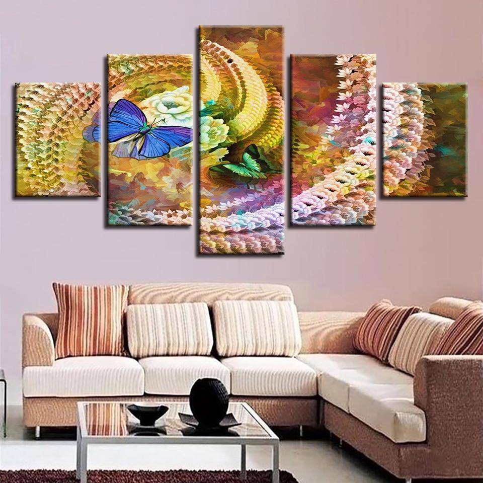 Beautiful Butterflies And Flower – Nature Canvas Wall Art
