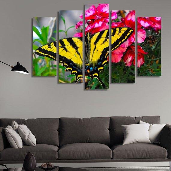 Beautiful Butterfly View – Animal Canvas Wall Art