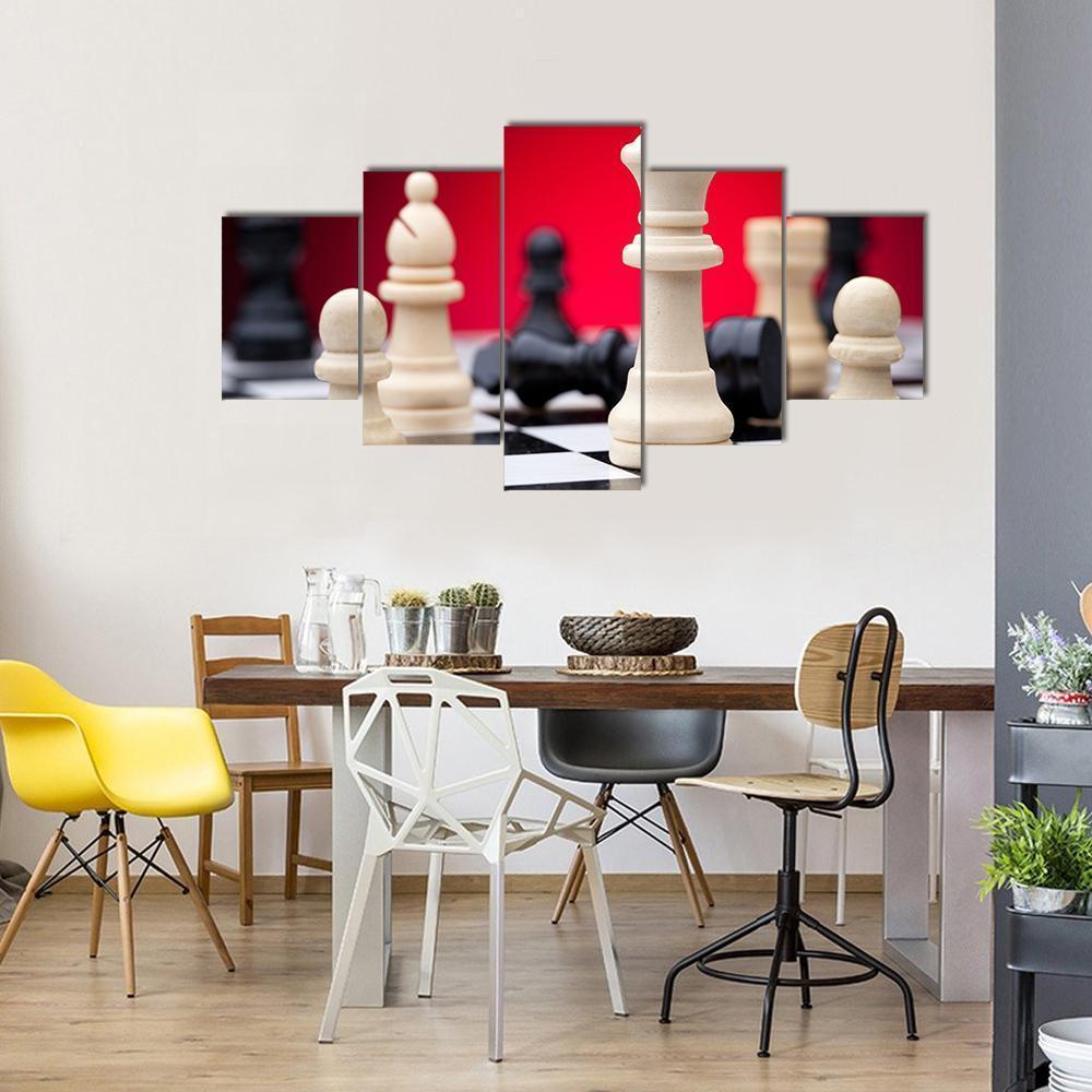 Beautiful Chess Pieces – Gaming Canvas Wall Art