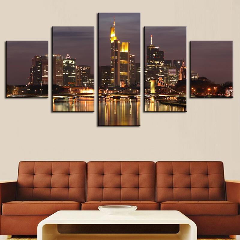 Beautiful City Building – Nature Canvas Wall Art