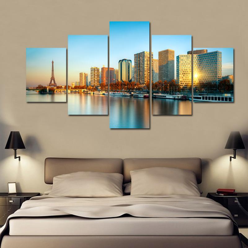 Beautiful Coastal City – Nature Canvas Wall Art