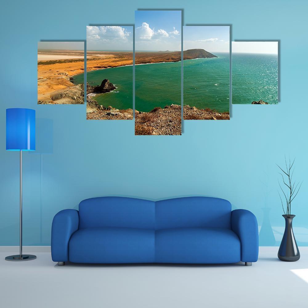 Beautiful Dry Desoloate Coastline In La Guajira – Nature Canvas Wall Art