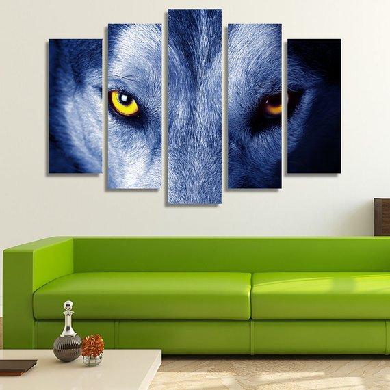 Beautiful Eyes Of A Wild Wolf – Animal Canvas Wall Art