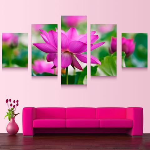 Beautiful Lotus Flower – Nature Canvas Wall Art