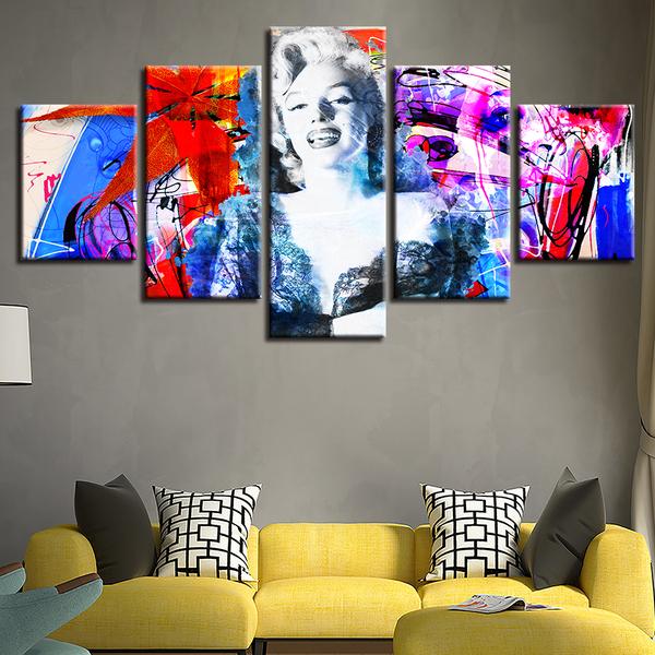 Beautiful Marilyn Monroe Actress – Famous Person Canvas Wall Art