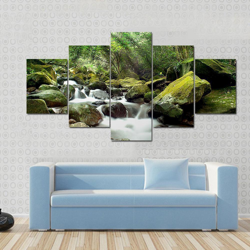 Beautiful Mountain River – Nature Canvas Wall Art