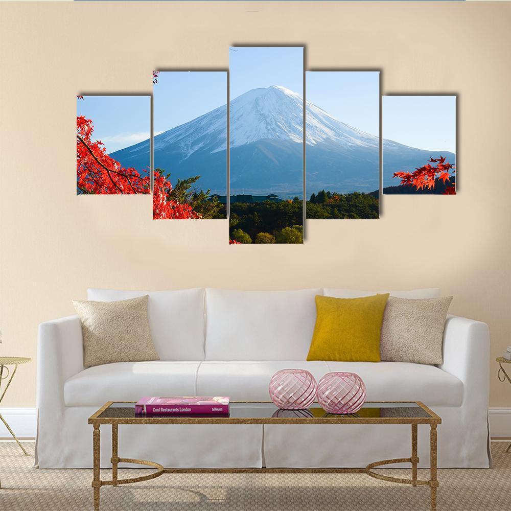 Beautiful Mt Fuji In Autumn – Nature Canvas Wall Art