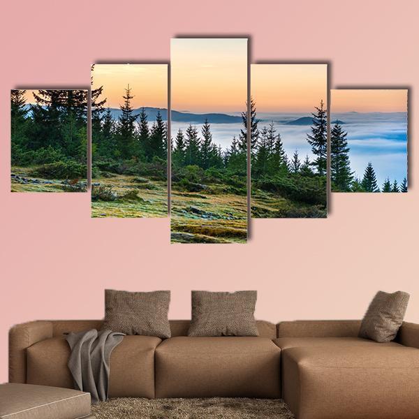Beautiful Nature With Clouds Ocean – Nature Canvas Wall Art