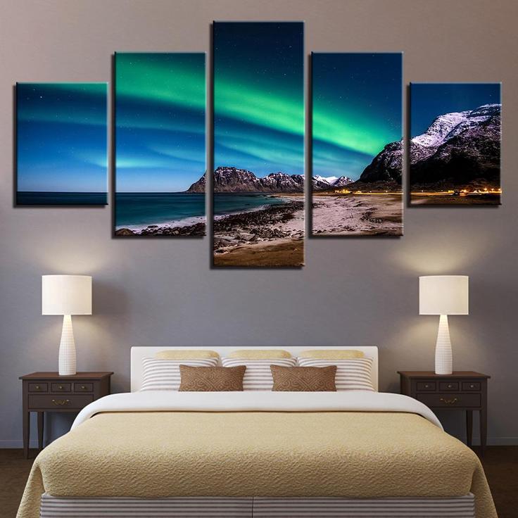 Beautiful Northern Lights – Nature Canvas Wall Art