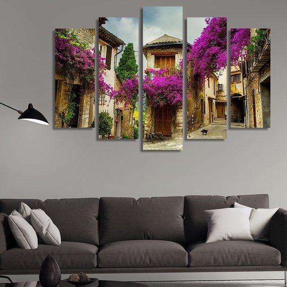 Beautiful Old Town Of Provence – Nature Canvas Wall Art