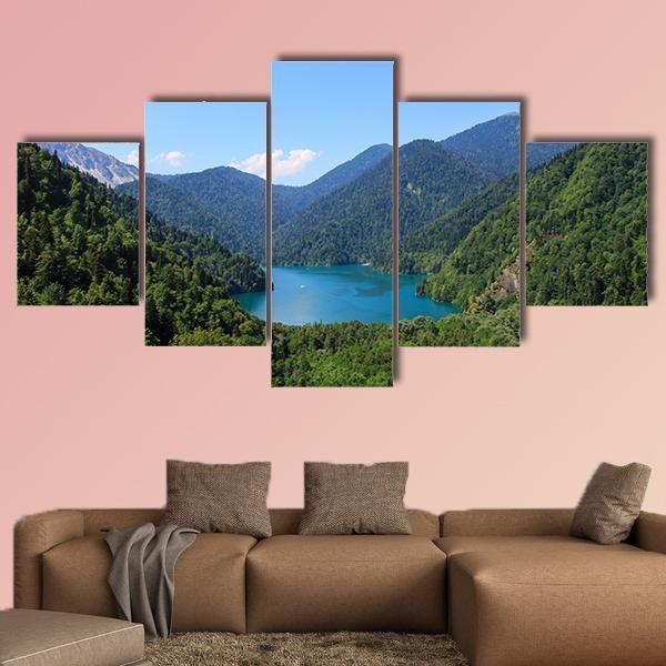 Beautiful Panorama Of Lake Riza – Nature Canvas Wall Art