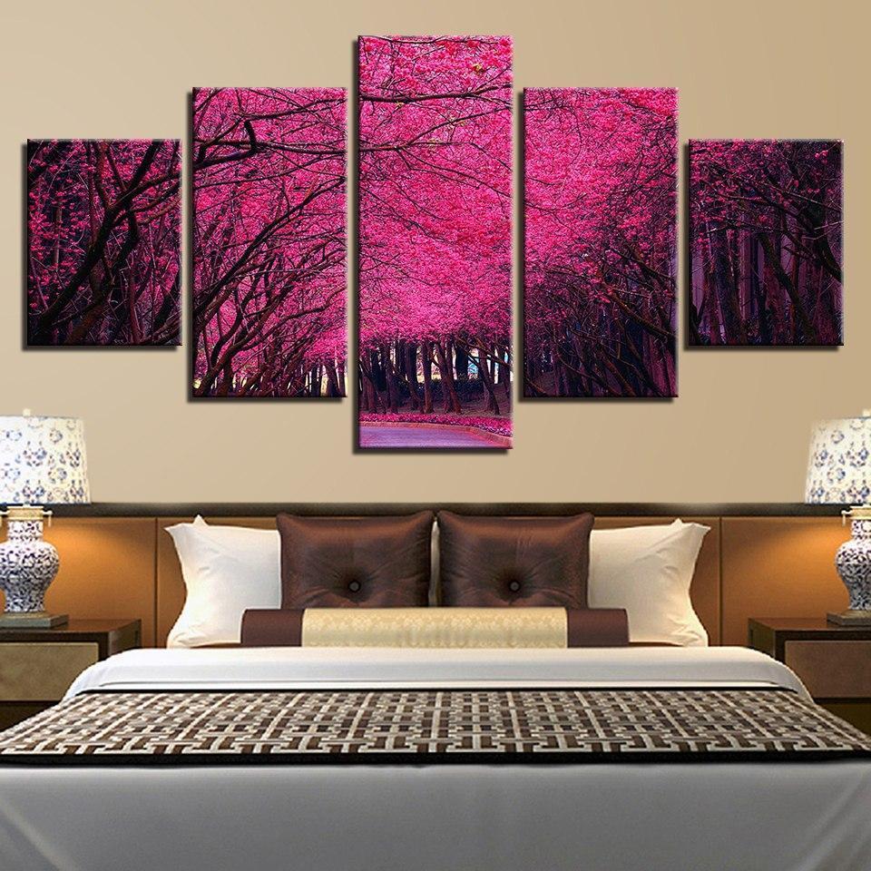 Beautiful Pink Tree 01 – Nature Canvas Wall Art