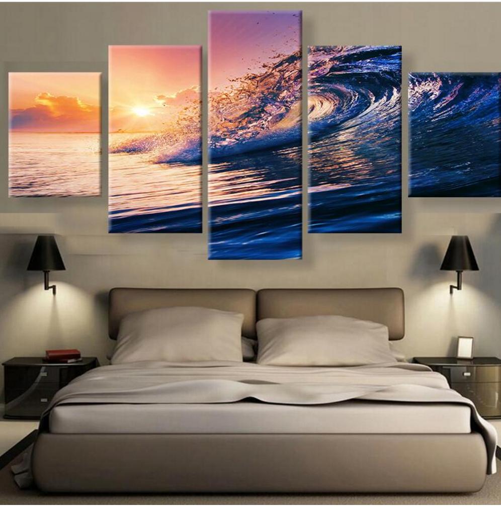 Beautiful Scenery: Ocean Waves – Nature Canvas Wall Art