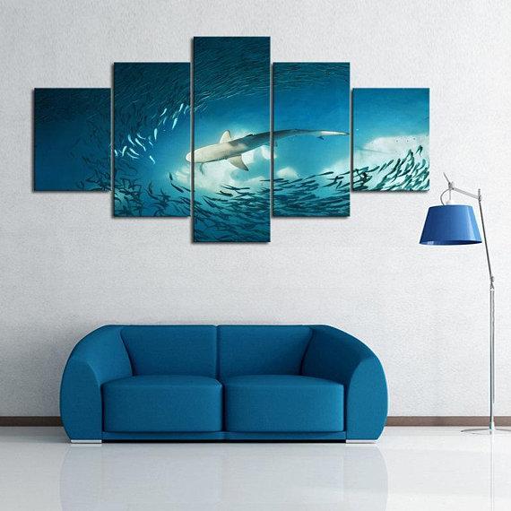 Beautiful Shark – Animal Canvas Wall Art
