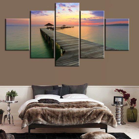 Beautiful Sky Over Ocean – Nature Canvas Wall Art