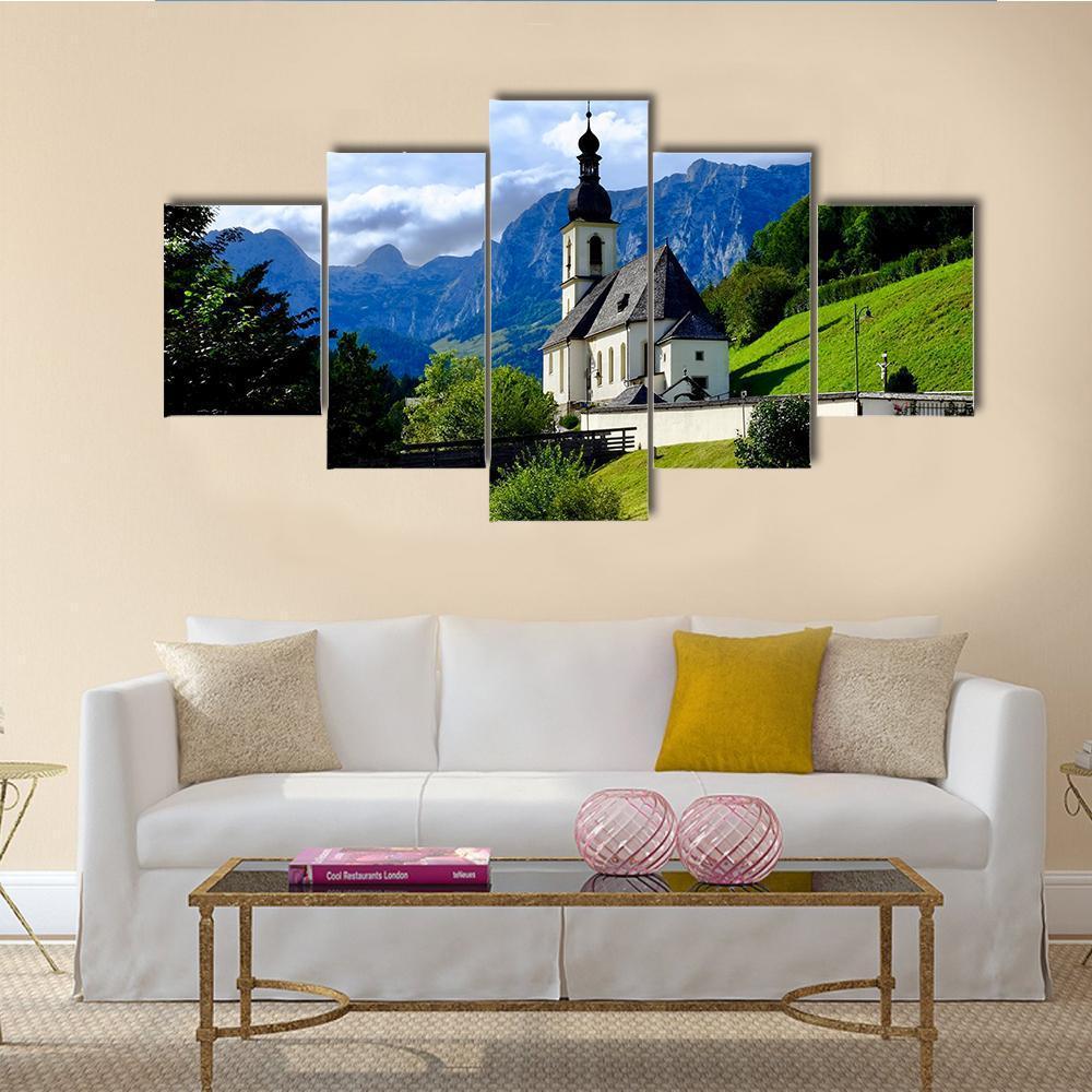 Beautiful View Of Berchtesgaden – Religion Canvas Wall Art