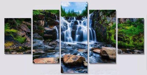 Beautiful Waterfall – Nature Canvas Wall Art